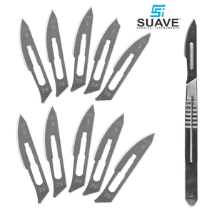 มาใหม่ล่าสุดคุณภาพระดับพรีเมียมใหม่ล่าสุดสแตนเลสทําใบมีดผ่าตัดด้วยตนเองโดย SUAVE เครื่องมือผ่าตัด - Product Image 2