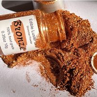 Poudre de Mica Scintillante Comestible de Qualité Alimentaire, Pigment Inorganique Non Toxique Multicolore pour Gâteaux, Chocolats et Pâtisseries à la Fraise