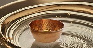 Bol mélangeur rond en métal en cuivre pour salade oeuf battant décoratif et cuisine à des fins de service bol de service en laiton pour bonbons moyen - Product Image 4