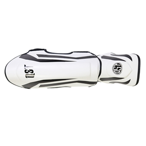 Protège-tibias de Muay Thai en cuir pour la protection professionnelle, légers et ajustables avec fermeture auto-agrippante pour le Kickboxing, le MMA et la Boxe - Vente en gros - Product Image 5