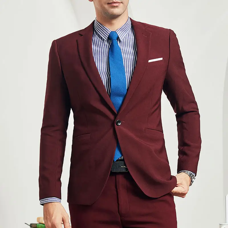 Kostüm Homme erkek yün takım elbise 3 parça iş resmi ısmarlama Slim Fit düğün Blazer Suit erkekler için