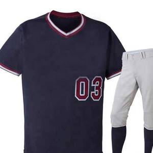 Uniforme de béisbol de alta calidad personalizado barato aparejos cosidos uniforme de béisbol de sarga ropa deportiva Impresión digital Logotipo de aduanas unisex - Product Image 4