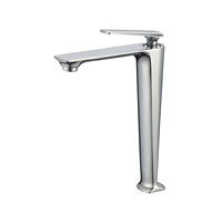 Robinet de lavabo de salle de bain en laiton massif mitigeur un trou mitigeur de lavabo à montage sur pont