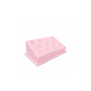 Support de présentation de bijoux incliné avec fentes - 5 couleurs - Product Image 1