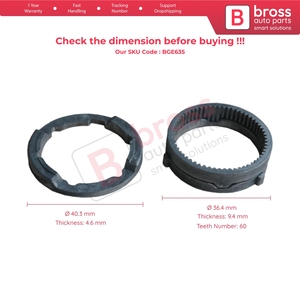 Juego de Engranajes Giratorios para Espejo Lateral Eléctrico Plegable BGE635 para Land Freelander - Product Image 6