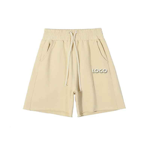 Pantalones Cortos de Algodón para Hombre, Estilo Bermuda con Cordón Ajustable, Logotipo Frontal, Estilo Casual, Cintura Media, Bolsillos, Transpirables, Tejidos - Product Image 6