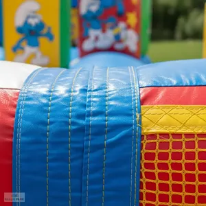 Tobogán Inflable Comercial de 6x4m con Temática de los Pitufos, Castillo Hinchable para Niños, Tobogán Seco de PVC, Equipo de Juegos para Exteriores - Product Image 6
