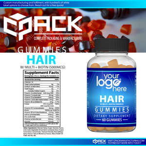 Gomitas de vitamina y biotina de etiqueta privada fabricadas en EE. UU. de la mejor calidad y ampliamente utilizadas para adultos a precio de mercado mayorista - Product Image 3