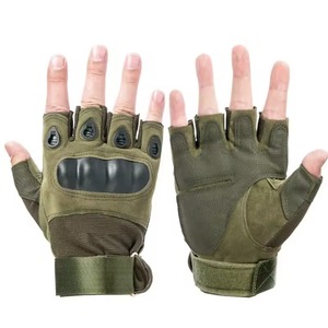 Guantes tácticos de cuero personalizados con forro de algodón y función de pantalla táctil para la seguridad de las manos de los trabajadores de la construcción - Product Image 2