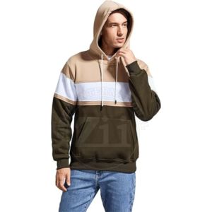 เสื้อฮู้ดลายธงดีไซน์แบบสวมหัวมีฮู้ดแบบสองสีล้วนสำหรับฤดูหนาวเสื้อผ้าแนวสตรีทไซส์ใหญ่พิเศษผ้าฝ้าย100% อินเทรนด์ใหม่ - Product Image 4