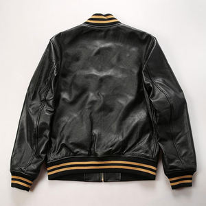 Chaqueta de cuero para hombre, ropa informal de color sólido, ropa de calle, nueva moda, chaqueta de cuero bordada cómoda para hombre - Product Image 2