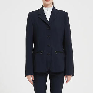 Veste d'équitation pour femmes avec logo personnalisé en gros, veste d'équitation respirante d'été, veste de compétition classique - Product Image 3