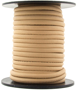 Cordón de Cuero Nappa Genuino al por Mayor, Cordón de Cuero Redondo Clásico y Suave para Hacer Pulseras y Collares, Cordón de Cuero Redondo Cosido por Fancy Leather Cord - Product Image 4