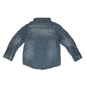 Chemise en jean à manches longues pour garçons - Bleu foncé - Product Image 2