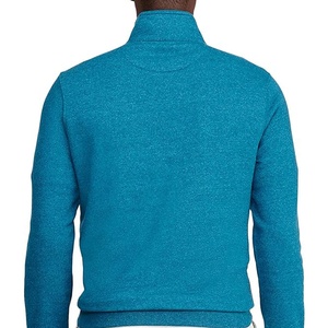 OEM Sweat-shirt unisexe à fermeture éclair et quart Sweat-shirt à capuche en coton léger et respirant avec col roulé uni Design surdimensionné pour l'automne - Product Image 6