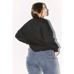 OEM Oversized French Terry Women's Sweatshirt Custom 3D Embroidery Sports Crewneck <b>Baggy</b> <b>Jumper</b> for Women - Product Image 2