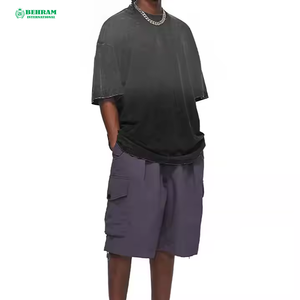 เสื้อยืดลำลองผู้ชายทรงหลวมใส่สบาย ทนทาน ผ้าฝ้าย 100% เป็นมิตรกับสิ่งแวดล้อม ระบายอากาศได้ดี ผลิตในปากีสถาน ขายดีที่สุด - Product Image 5