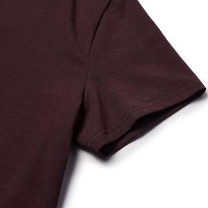 T-shirt long à manches courtes pour homme avec logo personnalisé, couleur unie, col rond, 100 % coton, tissu Oxford, écologique, séchage rapide, taille plus - Product Image 6