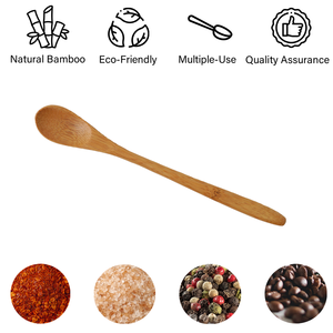 Holar ทัพพีทำจากไม้ไผ่ทรงกลม,ช้อนกาแฟสลัดนำกลับมาใช้ใหม่ได้เป็นมิตรกับสิ่งแวดล้อมผลิตในไต้หวัน - Product Image 3