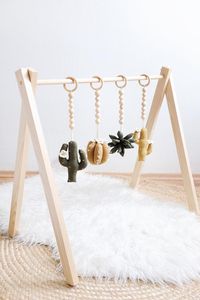 ÉCOLOGIQUE VIETNAM BÉBÉ GYM EN BOIS JOUETS AMUSANTS ET SÛRS PREMIUM - Product Image 6