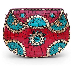 กระเป๋าถือแฟชั่นประดับมุกสำหรับผู้หญิงจากอินเดียงานทำมือปรับแต่งได้ - Product Image 1