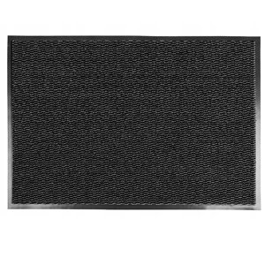 DarianA Outdoor Entrance Door Mat Anti-Slip Polypropylene Floor <b>Rug</b> with Reinforced Rubber Border Black 60x90 cm - Product Image 6