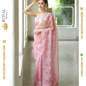 Nouvelle collection de saree en soie organza douce de belle conception au tarif de gros par Royal Export Surat - Product Image 2