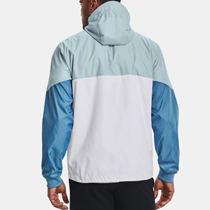 Veste coupe-vent à capuche pour homme Veste d'hiver en polyester imperméable avec design Vestes coupe-vent Logo personnalisé - Product Image 2