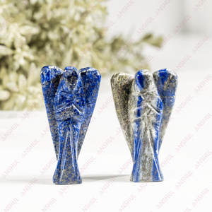 Wholesale Premium Natural Lapis Lazuli Little <b>Angels</b> 2" Polished Blue Color Healing Crystal For Decoration Meditation - Product Image 2