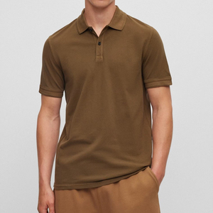 Polo en tissu respirant pour homme, manches courtes, couleur unie, coupe classique, col boutonné, vêtement décontracté pour tous les jours - Product Image 5