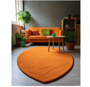 Tapis tuftés à la main en laine à poils hauts Motif géométrique abstrait moderne Tailles 4*6 à 10 * 14ft pour salon de bureau à domicile - Product Image 1