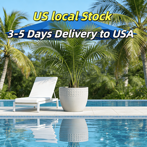 Ensemble de 3 pots de jardin en céramique Mdj, ronds, vert foncé brillant, pour une utilisation intérieure et extérieure, pour la maison et le jardin - Product Image 6