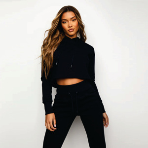 Survêtement personnalisé ample à manches longues vierge surdimensionné pour hommes pull-over polyester/coton 300 grammes mode Streetwear solide hiver - Product Image 1