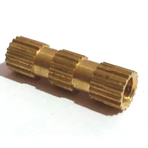 Écrou à insert fileté en laiton de haute qualité nickelé M3 M4 M5 M6 M8 tailles hexagone moleté pour bois plastique métal Anti Corrosion - Product Image 6