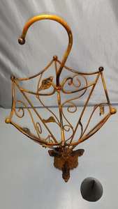 Porte-parapluie au design élégant et tendance Support de rangement pour parapluie extérieur de qualité supérieure de couleur orange et argent - Product Image 2