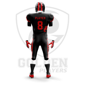 Vente en gros de maillots de football américain et uniformes d'équipe personnalisés, grandes tailles, respirants, antibactériens, livraison rapide, faible MOQ - Product Image 3