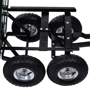 Chariot de jardin robuste à capacité de charge de 600 lb, chariot utilitaire d'extérieur, chariot de plage avec roues tout-terrain pour le camping, les courses, ODGGAD007 - Product Image 4