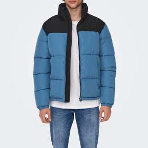 Nouvelle veste d'hiver en duvet pour homme Streetwear 2025 Vente en gros Vestes matelassées imperméables unies pour l'extérieur - Product Image 1