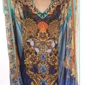 Top Qualité Belle Léger Georgette Caftan Maxi Robe Tribal Imprimer Femmes Taille Libre Élégant Sexy Vêtements D'été - Product Image 3