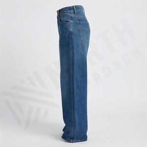 Wholesale Casual Style Custom <b>Women's</b> High Waist Stretch Denim Pants Customized Color Skinny <b>Jeans</b> Cotton Boyfriend Fit OEM - Product Image 3