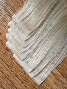Prix de gros Nasa Hair Extensions de cheveux humains vierges Remy du Vietnam à bandes invisibles, ondulées naturelles, double trame machine, 100 grammes, 70 cm - Product Image 5
