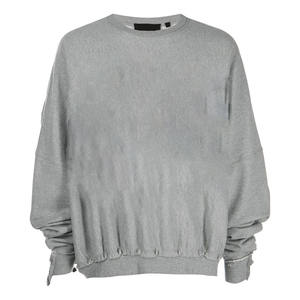 Sweat-shirt à capuche personnalisé avec col rayé, style universitaire, col rond, appliqué brodé, bordure contrastée pour l'hiver - Product Image 4