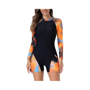 Burkinis Islamiques Premium 2026 pour Femmes, Maillot de Bain Musulman Entièrement Couvrant 2 Pièces Imprimé, Bas Taille Haute en Spandex/Polyester - Product Image 1