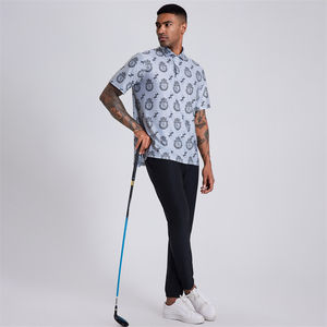 . Polo de golf à manches courtes pour hommes avec col coupe décontractée adapté aux sports de marche décontractés et au style quotidien - Product Image 4