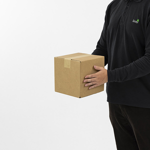 Single Wall Rigid Cardboard <b>Box</b> 203 X 203 X 203 mm Corrugated Airplane Shape with Slot Recycled Materials for Candle Use - Product Image 2