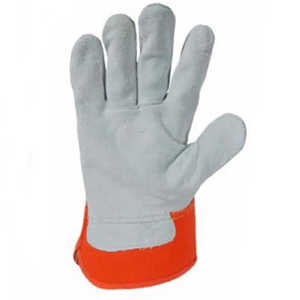 ถุงมือทำงานแบบแคนาดาสำหรับผู้ชายถุงมือนิรภัยหนังวัวแยกข้าง - Product Image 3