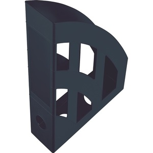 Black Plastic A4-C4 Magazine Organizer H320xW78xD248mm HELIT-VPE 4 - Product Image 1