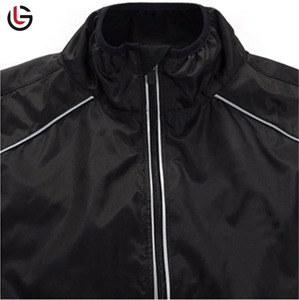 Custom <b>Sports</b> Windbreaker Jacket High Quality Lightweight Coated Canvas Windproof Zip-Up Stand Collar Front Plus Size <b>Winter</b> - Product Image 3
