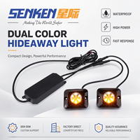SENKEN profesional impermeable de alta potencia de doble Color LED montaje en superficie advertencia coche usado Super brillante Hide Away Light