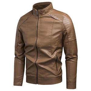 Nouvelle marque hommes veste printemps automne veste en cuir souple pour hommes mode vêtements manches longues dernier style vestes - Product Image 3